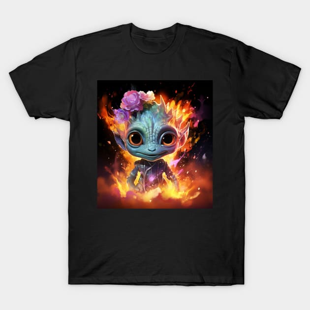 Cute alien T-Shirt by Love of animals